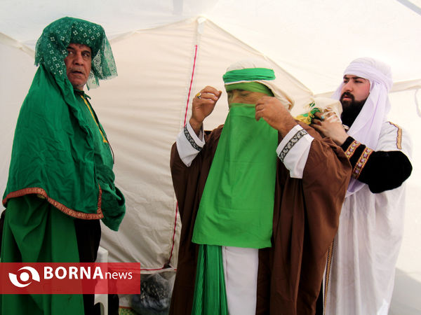بازسازی واقعه غدیر در شهر زرقان فارس