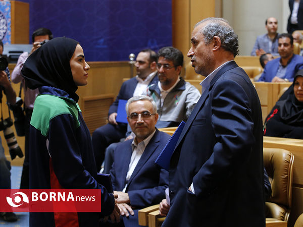 در حاشیه دیدار صمیمی ریاست جمهور با ورزشکاران
