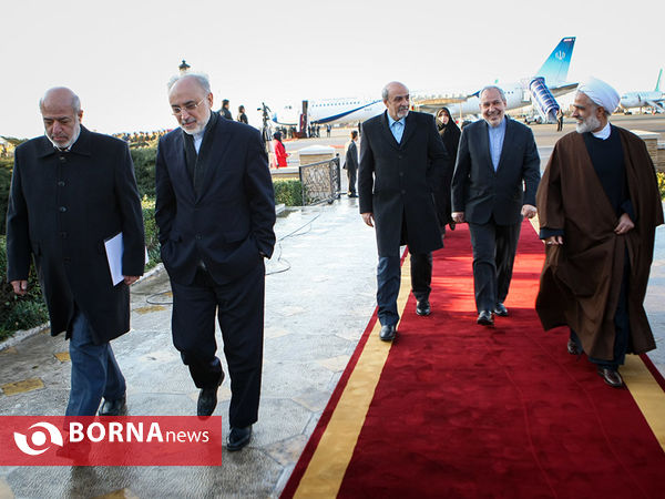 بدرقه رسمی رییس جمهوری در  سفر به ایتالیا و فرانسه