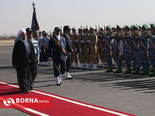 ورود رئیس جمهوری  به استان همدان