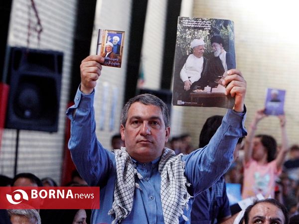 جشن پیروزی تدبیر و عقلانیت حامیان دکتر روحانی- غرب تهران