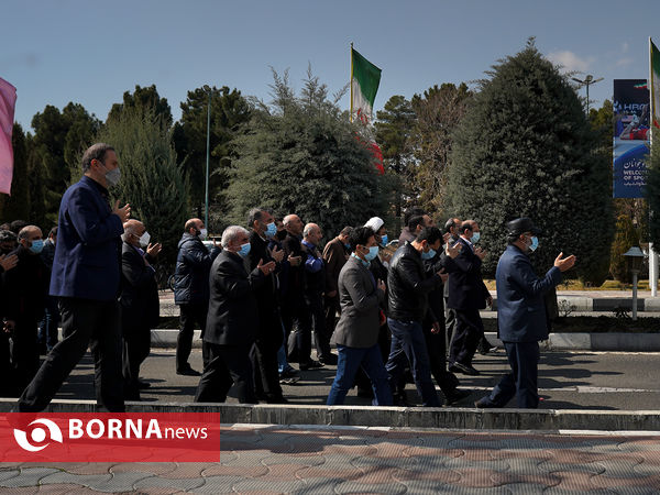چهلمین روز خاکسپاری شهدای گمنام وزارت ورزش و جوانان
