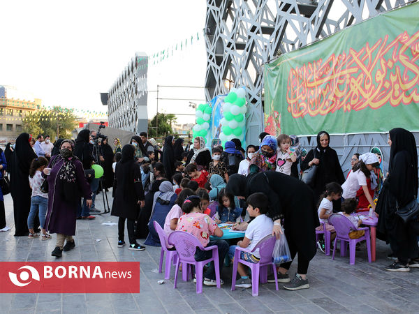 جشن شب عید غدیر در میدان امام حسین علیه السلام