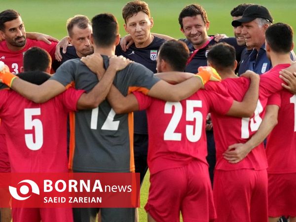تمرین تیم ملی فوتبال ایران
