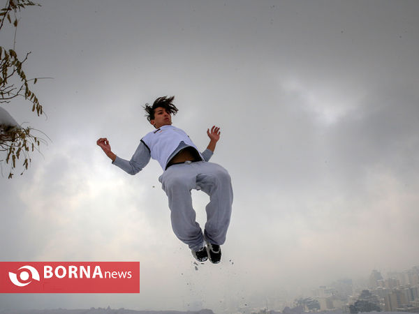 پارکور در برف