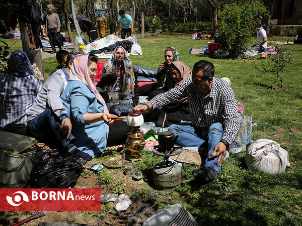 سیزده به در در پارک لاله تهران