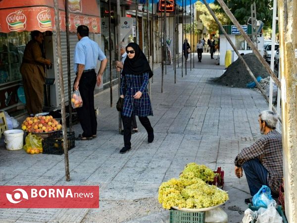 وضعیت پیاده رو های شهر کرمانشاه