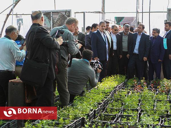 بازدید معاون اول رئیس جمهوری از چند پروژه کشاورزی و صنعتی در شهرستان رباط کریم