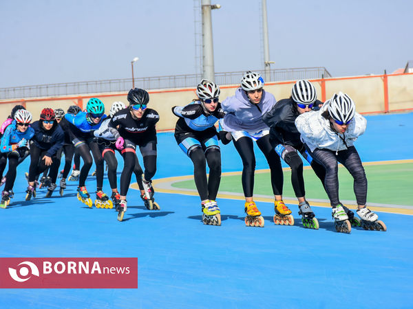 تمرین اسکیت بازان استان مرکزی با حضور جمعی از بازیکنان تیم ملی