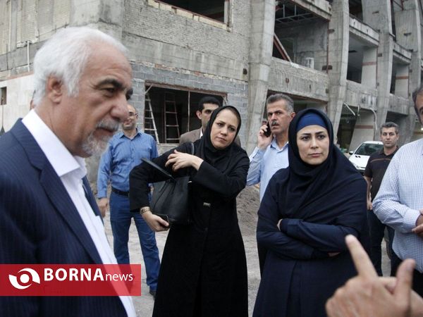 بازدید مدیر عامل شرکت تجهیز و  توسعه اماکن ورزشی - از پروژه های ورزشی شهرستان لاهیجان