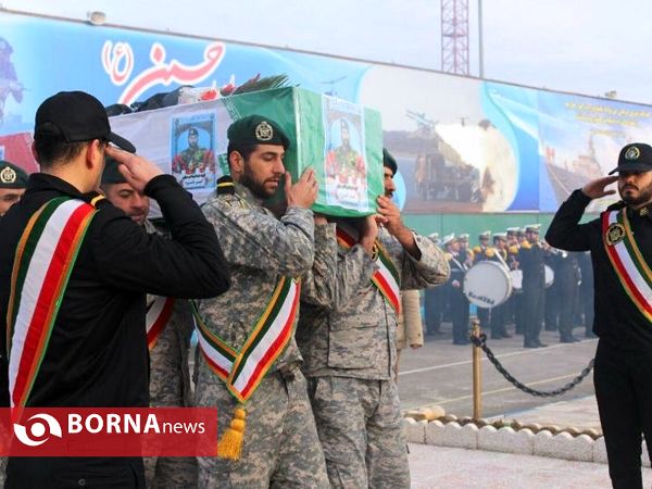 تشییع  پیکر شهید امیر باسره -بندرانزلی