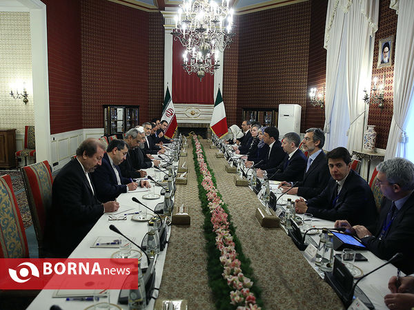 استقبال رسمی از نخست وزیر ایتالیا و مذاکره مقامات عالی رتبه دو کشور