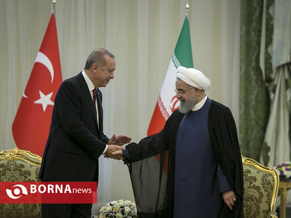 دیدار روسای جمهوری ایران و ترکیه در اجلاس سه جانبه تهران