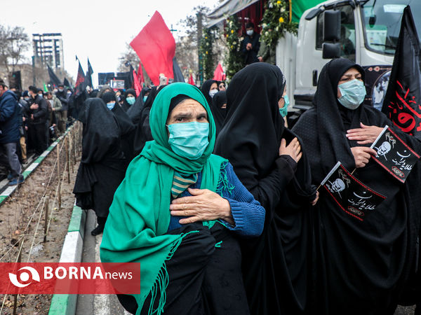 اجتماع عزاداران فاطمی و تشییع پیکر 9 شهید دفاع مقدس و مدافع حرم