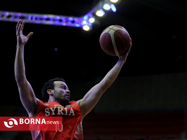 دیدار بسکتبال تیم های ایران و سوریه انتخابی کاپ آسیا