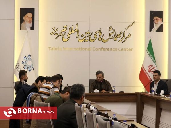 نشست خبری افشین آذری در تبریز برگزار شد
