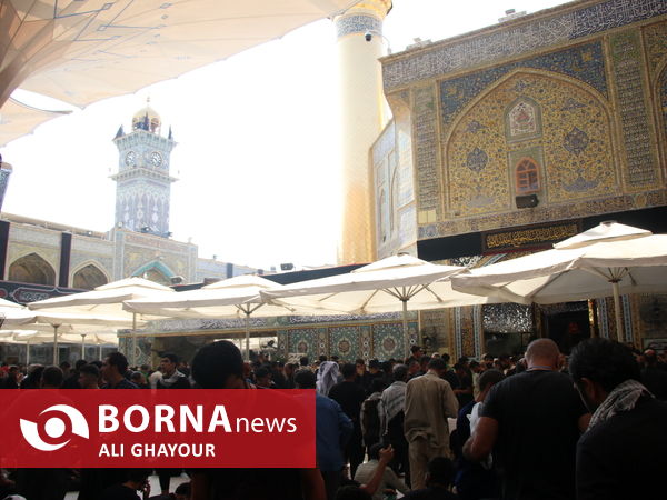 ازدحام زائران حسيني در نجف اشرف در آستانه اربعين