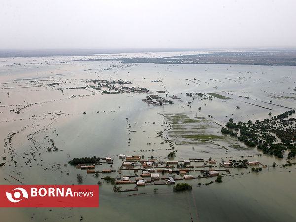 تصاویر هوایی از سیل در خوستان