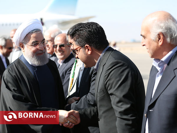 ورود رئیس جمهوری به یزد