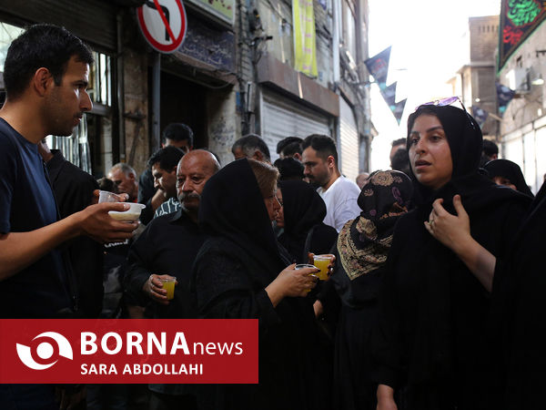 عزاداری روز تاسوعای حسینی علیه السلام در بازار تهران 
