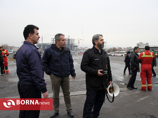 مانور سازمان آتش نشانی و سازمان های امدادی