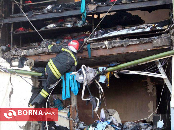 آتش سوزی فروشگاه هپی لند در رشت
