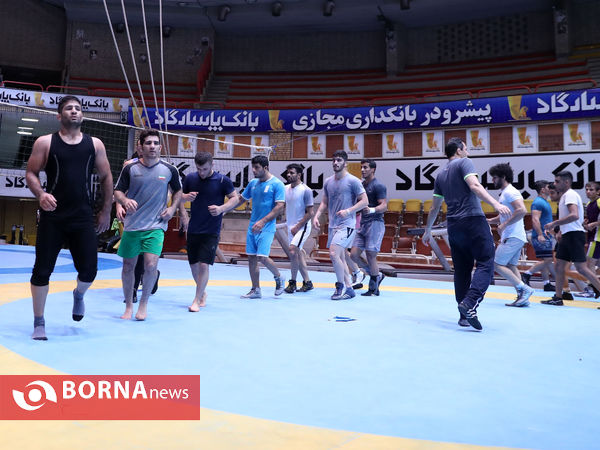 تمرین تیم ملی کشتی فرنگی
