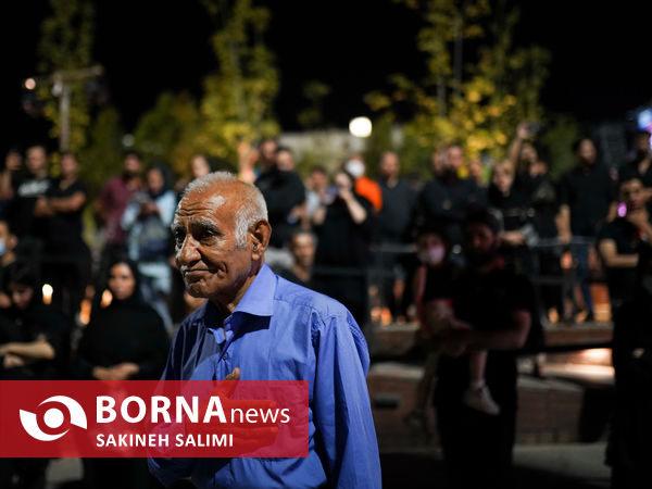 حال و هوای شب چهارم محرم در میدان تجریش