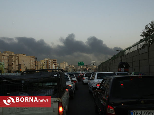 آتش سوزی پالایشگاه تهران