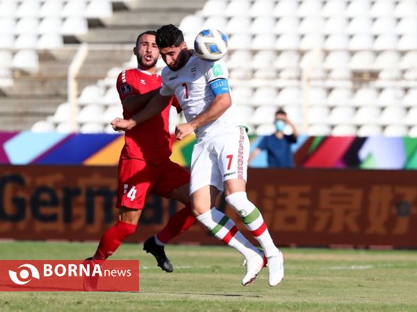 دیدار تیم های ملی فوتبال لبنان و ایران