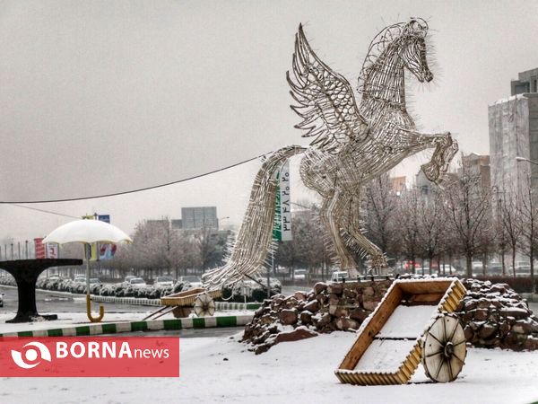 بارش اولین برف زمستانی در ارومیه