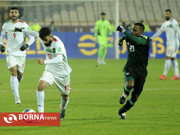 دیدار تیم های فوتبال ایران - امارات