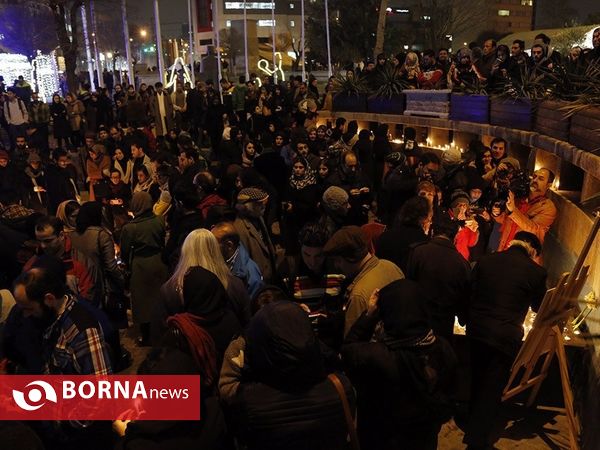 ادای احترام هنرمندان به جان باختگان حادثه ساختمان پلاسکو