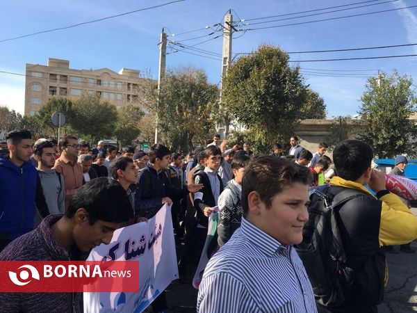 راهپیمایی روز دانش آموز- باقرشهر کهریزک