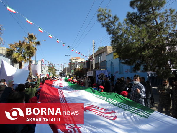 راه پیمایی 22 بهمن در زاهدان