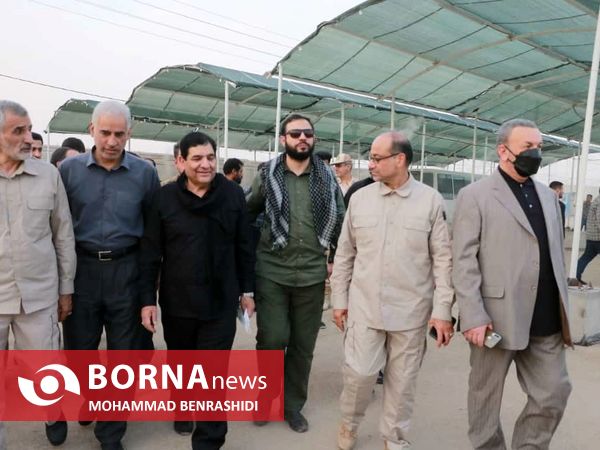 بازدید معاون اول رییس جمهور از مرزهای اربعین خوزستان