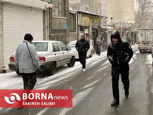 برف زمستاني تهران