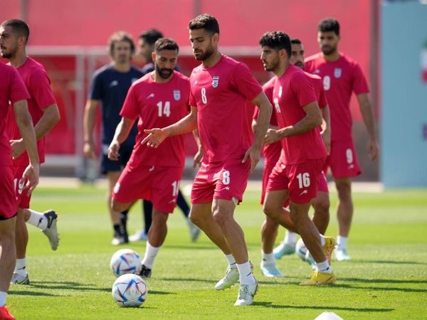 تمرین تیم ملی قبل از دیدار با ولز