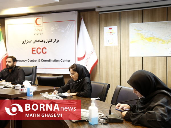 نشست خبری ویدئو کنفرانس رییس جمعیت هلال احمر در مکه مکرمه 