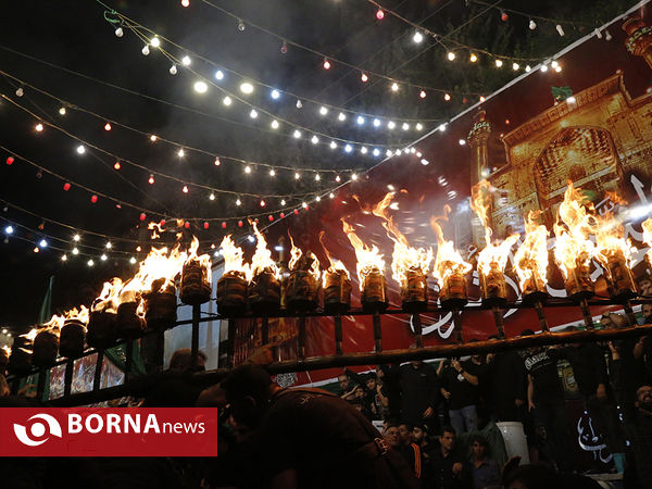 مشعل‌گردانی اعراب مقیم شهر‌ری