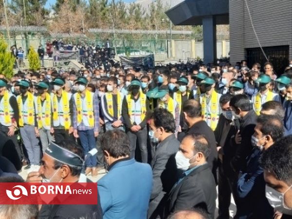 مراسم استقبال از پیکر معلم و خبرنگار فرهیخته کهگیلویه و بویراحمدی در یاسوج