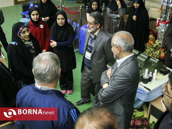 بازدید معاون وزیر ورزش از آکادمی فوتبال و سالن تیراندازی مجموعه ورزشی آزادی