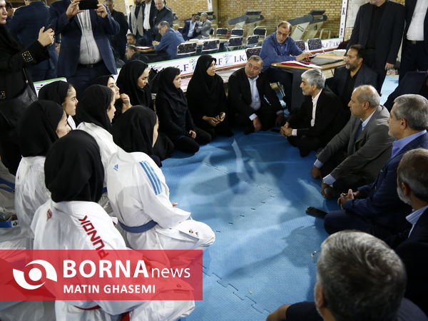 بازدید سرپرست وزارت ورزش و جوانان از اردوی تیم ملی کاراته 