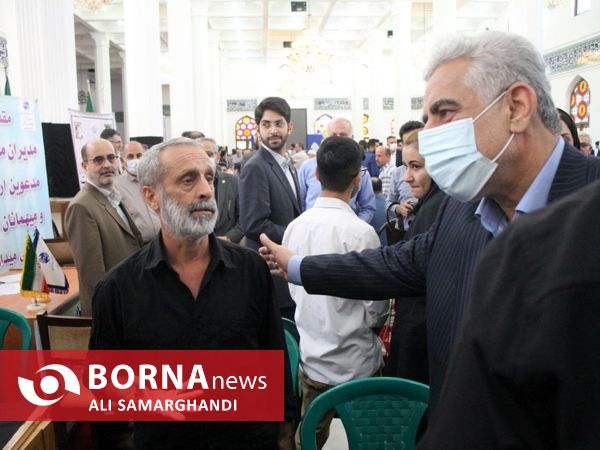 میز خدمت جهادی در مصلی رشت