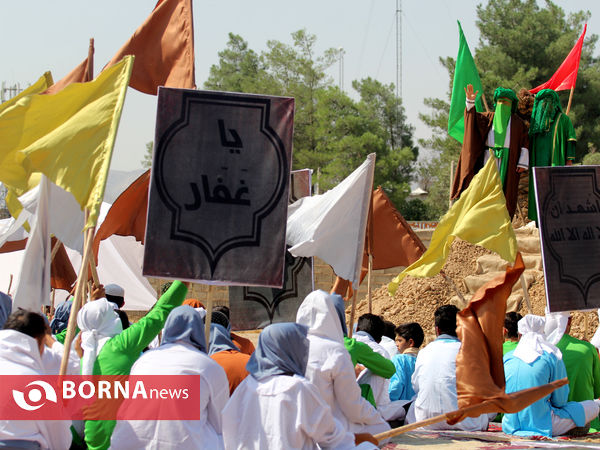 بازسازی واقعه غدیر در شهر زرقان فارس
