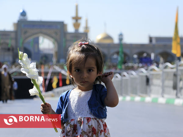گلباران حرم مطهر رضوی به مناسبت آغاز دهه کرامت