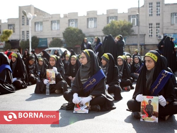 رژه نیروی های مسلح شهرستان قدس