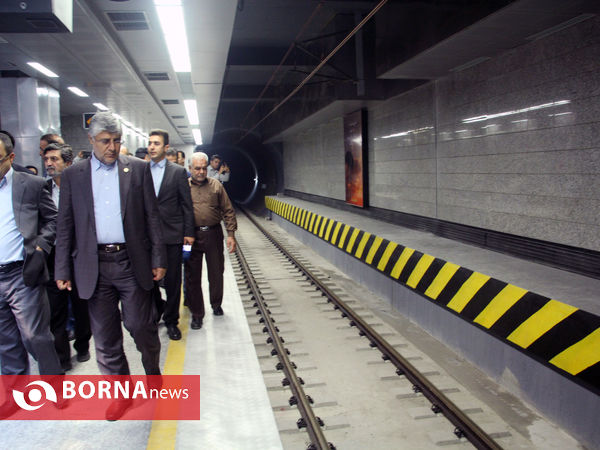 بازدید شهردار شیراز از خط دو مترو شیراز