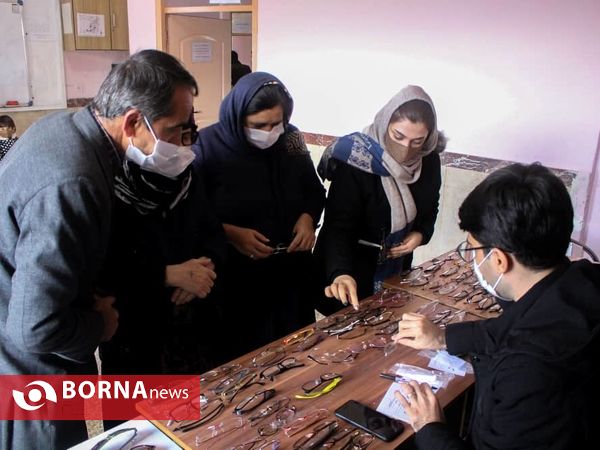 خدمات رایگان چشم‌پزشکی گروه جهادی شهید رهنمون در سنندج