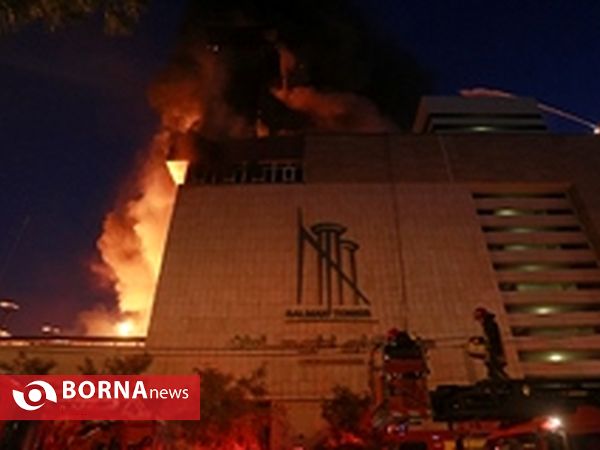حریق شدید در برج سلمان مشهد